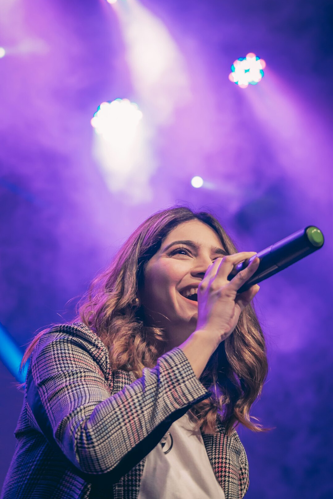 singer performing live