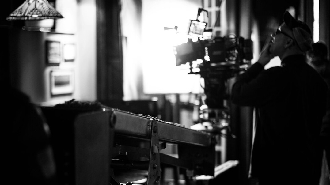 film set behind scenes